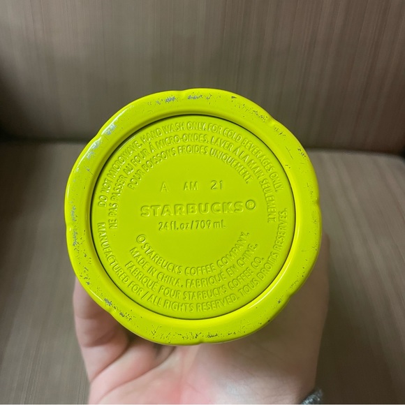 Starbucks Blue and Yellow Ombre Stainless Steel 24oz Cold Cup 2021 - Picture 4 of 6